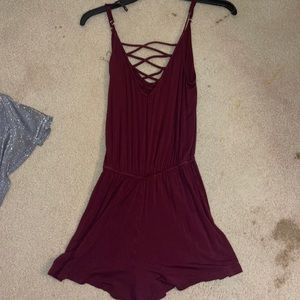 Cute Rue 21 Women’s Size S Romper Maroon good quality